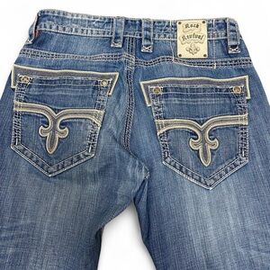 Y2k rock Revival light wash denim jeans
